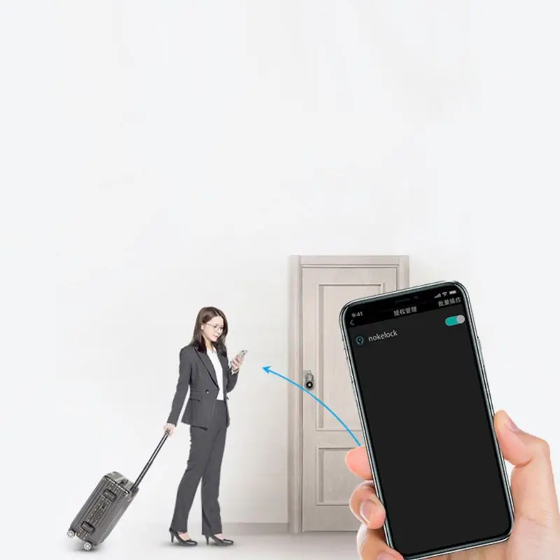 Отпечаток пальца Интеллектуальный Электрический замок водонепроницаемый APP замок с Bluetooth управлением Умный Замок безопасные дверные замки противоугонные для Android/IOS