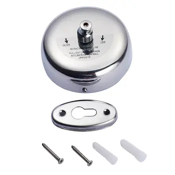 

Portable Stainless Steel Retractable Washing Line Indoor Outdoor Laundry Hanger Tumble Dryer Organizer Drying Rack Rope