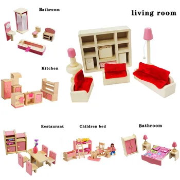 

Mini Poseable Wooden Doll Mini People Figures Family Pretend Play Toys Gift Accessories kids toys brinquedos juguetes игрушки