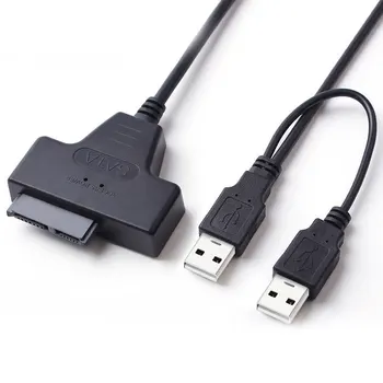 

Ult-Best Converter Cable USB2.0 To SATA 13Pin Hard Drive Male To Male SSD HDD Converter Adapter For CD DVD Rom Optical Drive