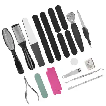 

20pcs Ingrown Nail Pedicure Tool Set Calluses Removal Dead Skin File Foot Planing Tool Nail Clipper Pedicure Tools