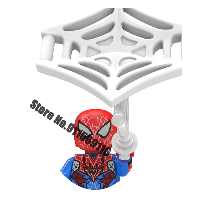 Superhero Spiderman Suit Building Blocks Bricks Mysterio Peter Parker Miles Morales Action Figures Kids Toys Christmas Gifts I-XP200