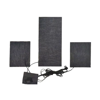 

USB Powered 3 In 1 Outdoor Waterproof Adjustable Temperature Electric Heating Pad Washable Foldable Vest Jacket Warm Home Office