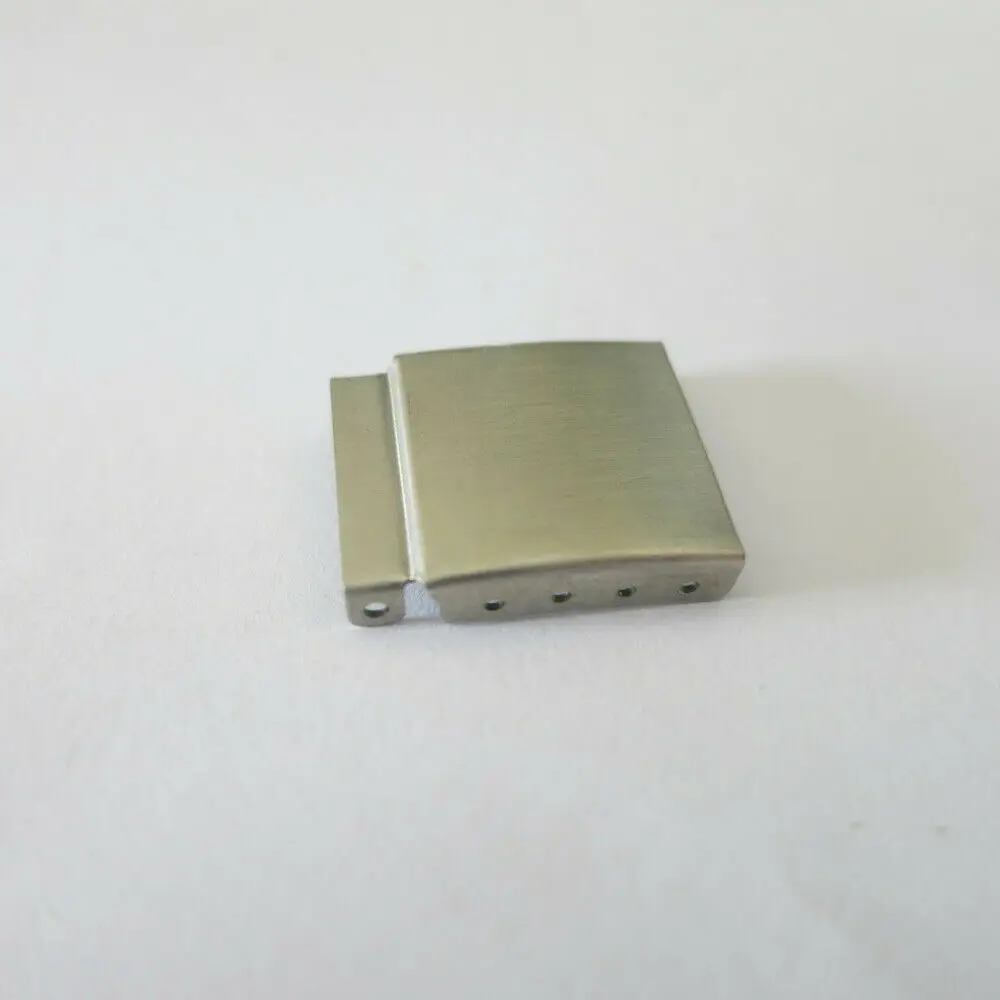 SIlverColor24mmSteelWatchStrapBraceletExtenderClaspExtension