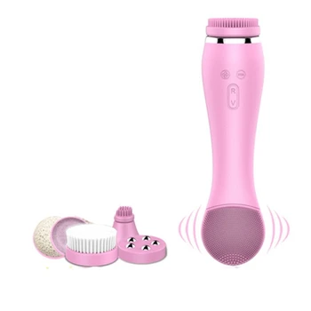 

Pink Cleansing Instrument Electric Wash Artifact Pore Cleaner Wash Instrument Home Facial Massage Beauty Instrument