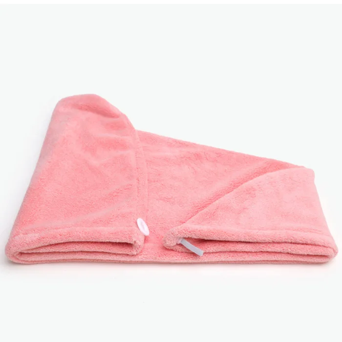 Coral Velvet Dry Hair Cap Thickened Water Absorbent Quick-Drying Soft Shower Cap BDF99