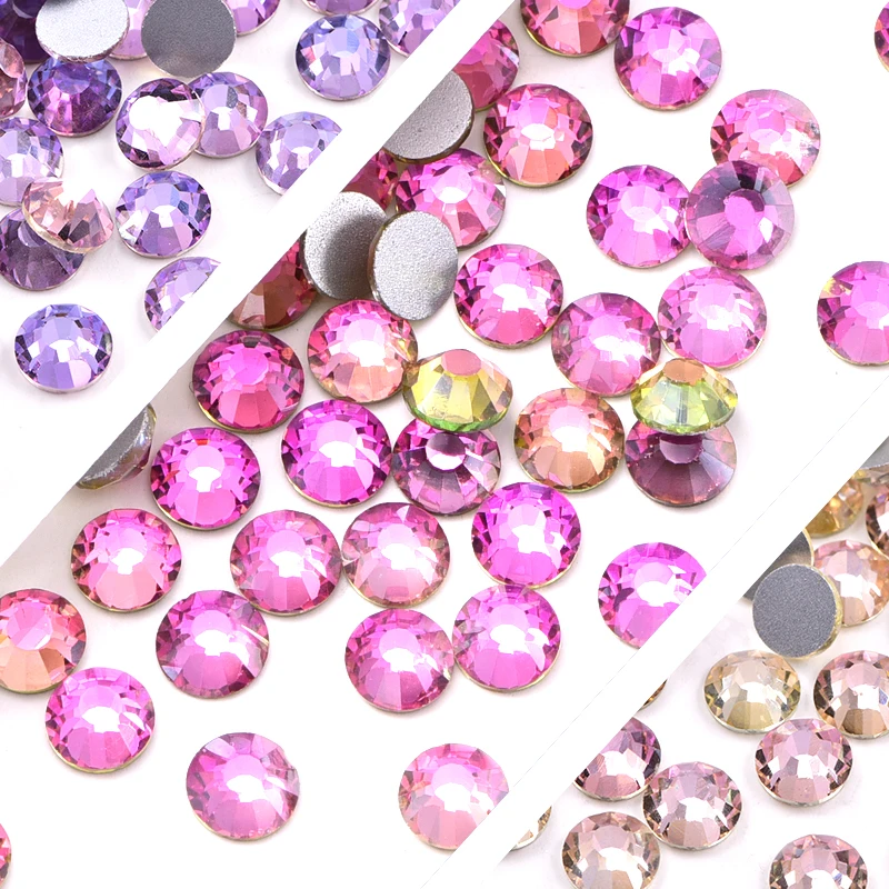 Silver Base Flatback Crystal Non Hot Fix Rhinestones