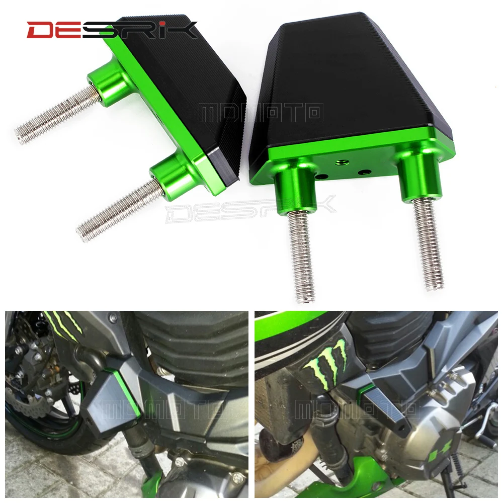 Алюминиевые аварийные колодки CNC защита слайдеров рамы для Kawasaki Z800 2013 2014 2015 2016 Z750