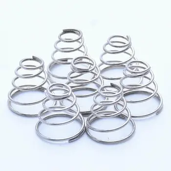 

3Pcs 304 Wire Diameter 1mm 1.2mm Stainless Steel Taper Pressure Spring Tower Springs Conical Cone Compression Spring