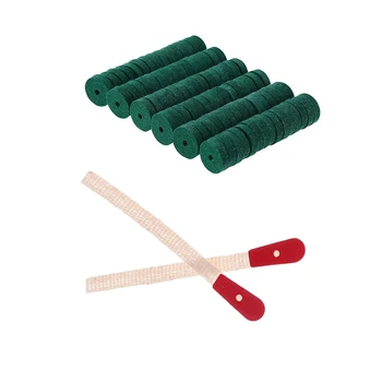 

180Pcs Accessories: 90 Pcs Hitch Pin Felt Balance Rail Punchings & 90 Pcs Piano Bridle Straps Action Piano Tuning Tool