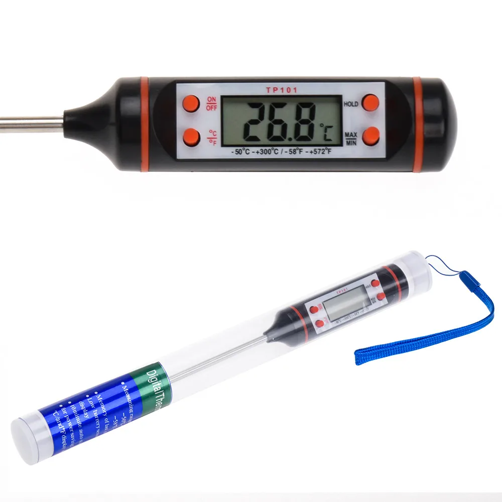 1Pc Kitchen Thermometer Baking Pastry Water Temperature Milk Warm Oil Temperature Table Fried Commercial Probe Cooking Tools