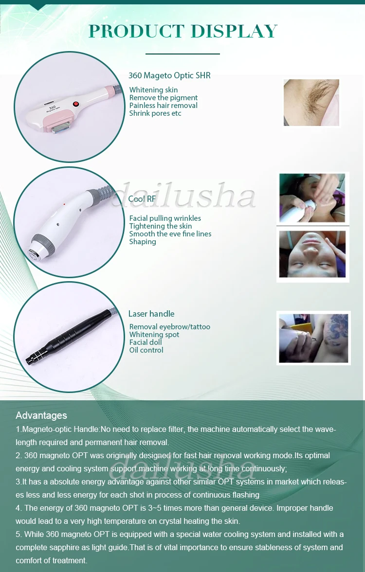OPT многофункциональная лазерная ipl rf opt машина для удаления татуировок