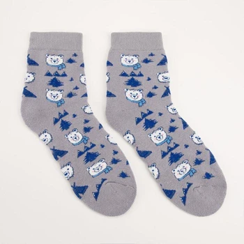

Women's terry socks, gray, size 23-25