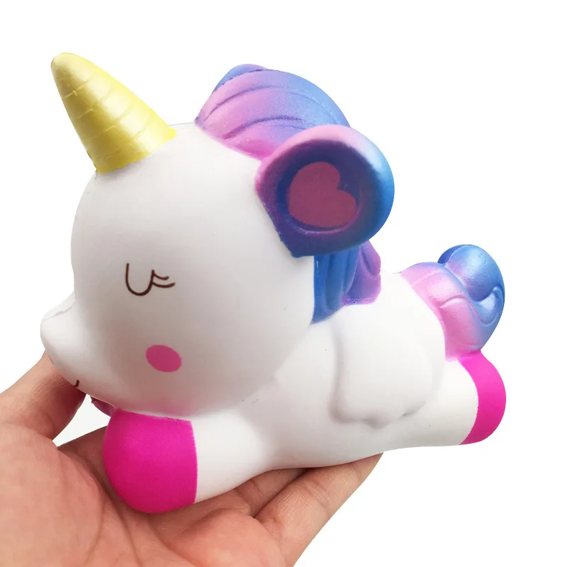 Мягкая игрушка Jumbo Squeeze PU декомпрессионная Игрушка Животные милый кот панда Единорог Акула медленно поднимающаяся антистрессовая игрушка