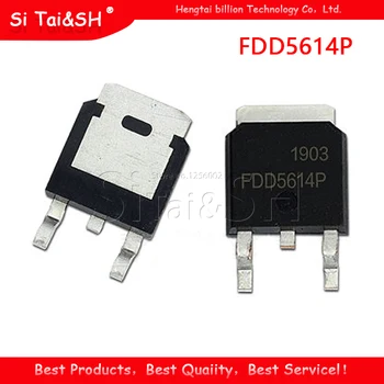 

10PCS FDD5614P FDD5614 TO-252 MOSFET 60V P-Ch PowerTrench
