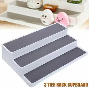 

3 Tier Spice Rack Expandable Cabinet Spice Rack Step Shelf Shelf Pantry Kitchen Kitchen Organizer Holder Supplies Organizer K3B5