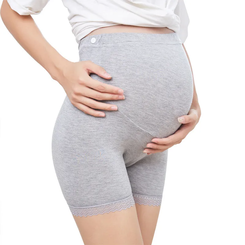 Женское моделирующее белье для беременных, нижнее белье до середины бедра, бесшовное нижнее белье для беременных, мягкий хлопок#15 - Цвет: Gray