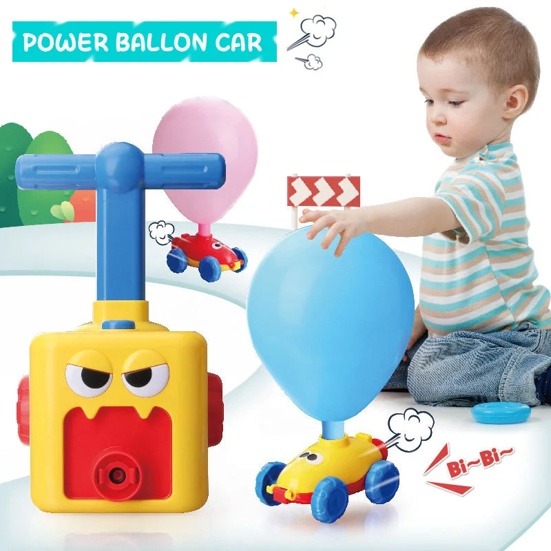

New Puzzle Fun Educational Power Balloon Launch Tower Toy Inertia Aerodynamic Balloon Car Science Experiment Children's toy Gift