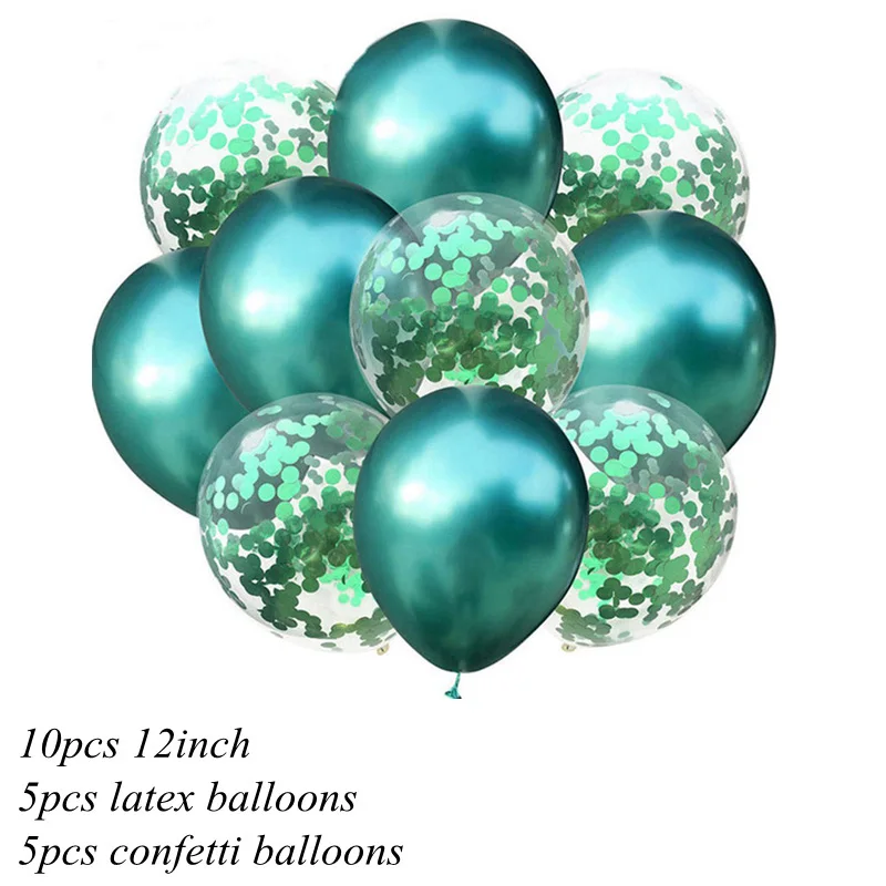 10/15 шт./лот 12 дюймов Блестящая обувь, с металлическим украшением, латексные шары Baby Shower воздушный шар "Конфетти" комплект День рождения Свадьба Рождественский декоративный шар - Цвет: 10pcs 11