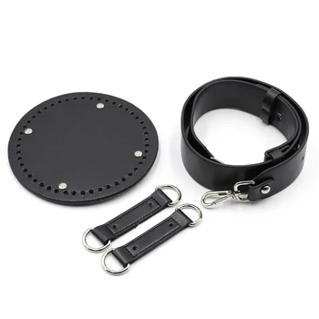 

1set DIY Leather Bucket Bag Hand Knitting Making Materials For Bag Bottom Strap Accessories Kits