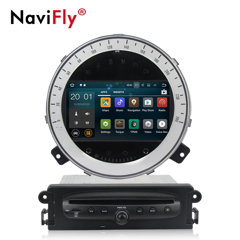Android 8,1 автомобильный Радио dvd мультимедийный плеер gps навигация для BMW Mini Cooper 2006-2013 FM RDS Wi-Fi BT головное устройство