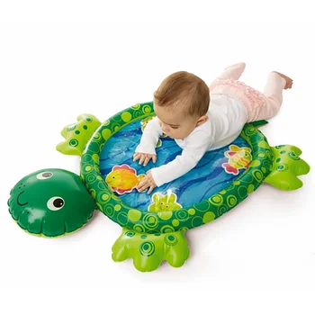 

New inflatable water cushion for infants with environmentally friendly PVC turtle design filled water pad kids swimming floats