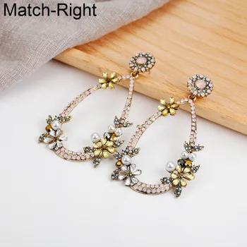 

Match-Right Trendy Earrings for Women/Statement/Long/Dangle/Korean/Big/Vintage/Drop Earrings Female oorbellen brincos SP648