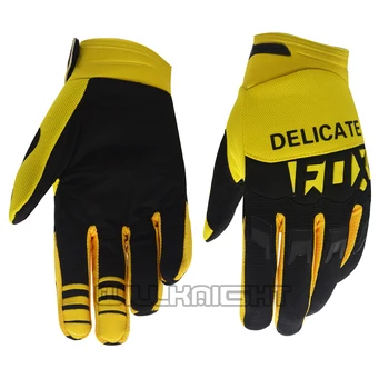 

2017 Delicate Fox Motorcycle MX Gloves Motorbike Riding Mountain Cycling Sports DIRTPAW Race Yellow Gloves