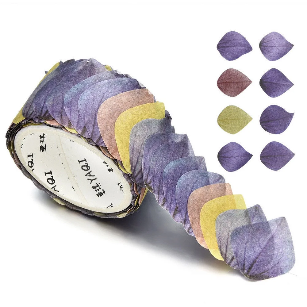 

200PCS/Roll Sticker Adorable Flower DIY Scrapbook Petals Decal Tape