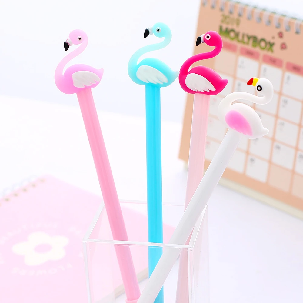 Flamingo Gel Pens 1pc or 3pcs Kawaii Cute Novelty School Supplies Stationery