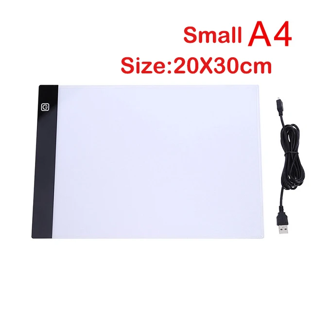 A3 A4/A5 Size Three Level Dimmable Led Light Pad,Tablet Eye Protection Easier for Diamond Painting Embroidery Tools Accessories 