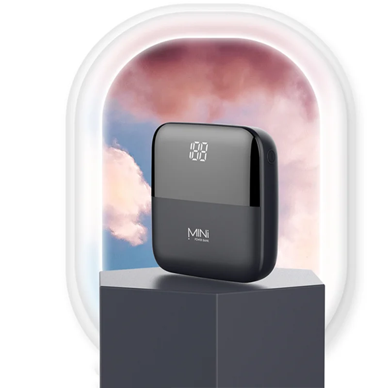 Mi ni power bank 10000 мАч Быстрая зарядка передний дисплей двойной USB быстрый выход mi rco USB Tpye-C быстрое зарядное устройство для Xiaomi mi