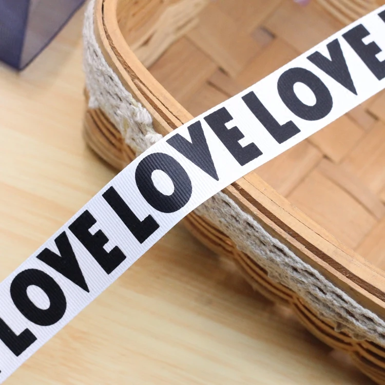 2 5 см 1 &quotс буквенным принтом&quot LOVE &quotодежда Grosgrain ленточный пояс DIY аксессуары