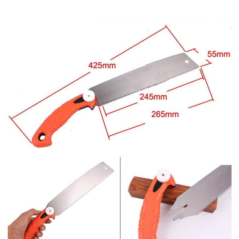 DSPIAE двухсторонняя бритвенная пила японская Ryoba Pull Saw 14/17 зубья ручные инструменты