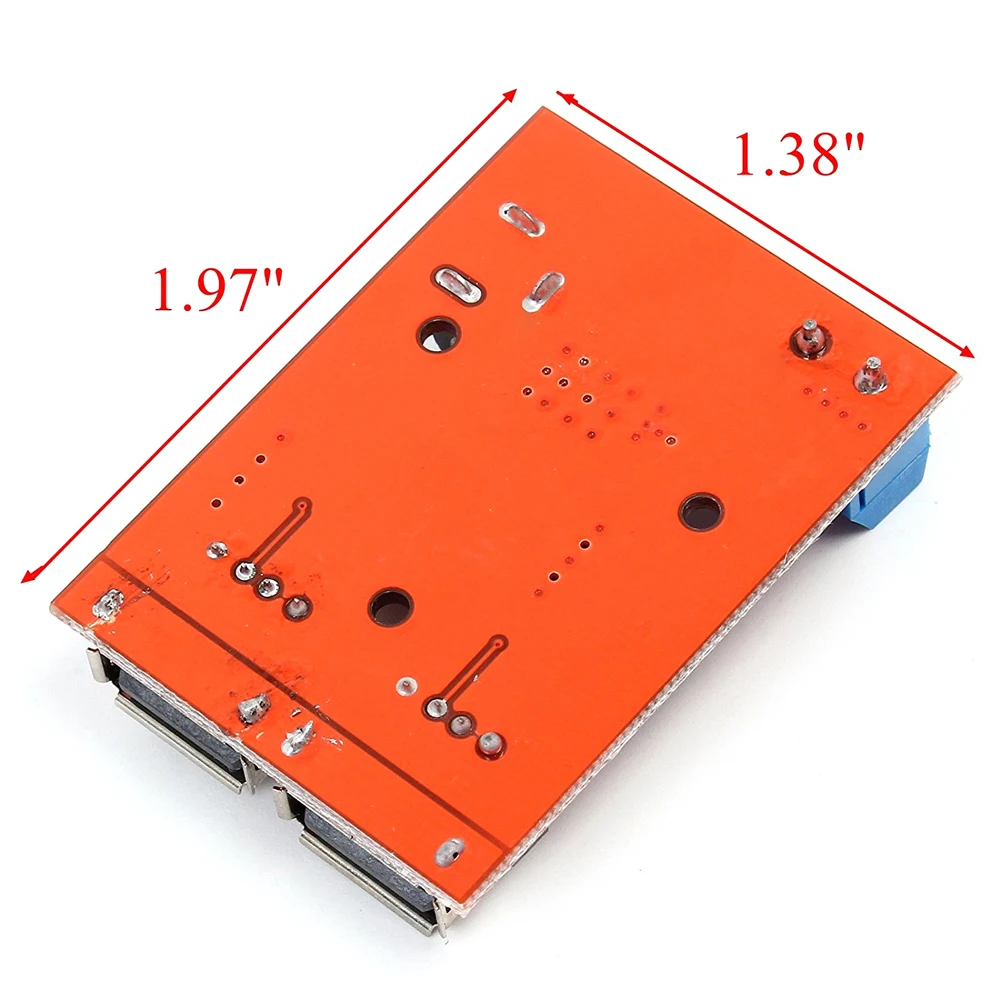 3A Напряжение плата регулятора DC-DC 9/12/24/36V 5V Dual USB Автомобильное зарядное устройство, пошаговый модуль для зарядки автомобиля на солнечной батарее