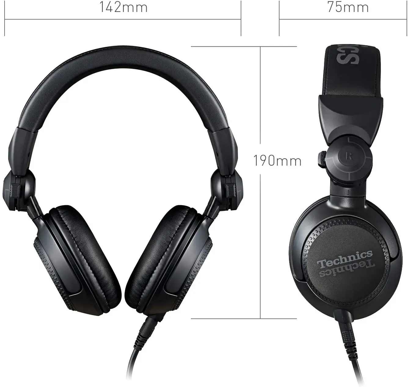 New Original Pansonic Technics EAH-DJ1200-K DJ Professional Headphones [DJ  Monitoring ]