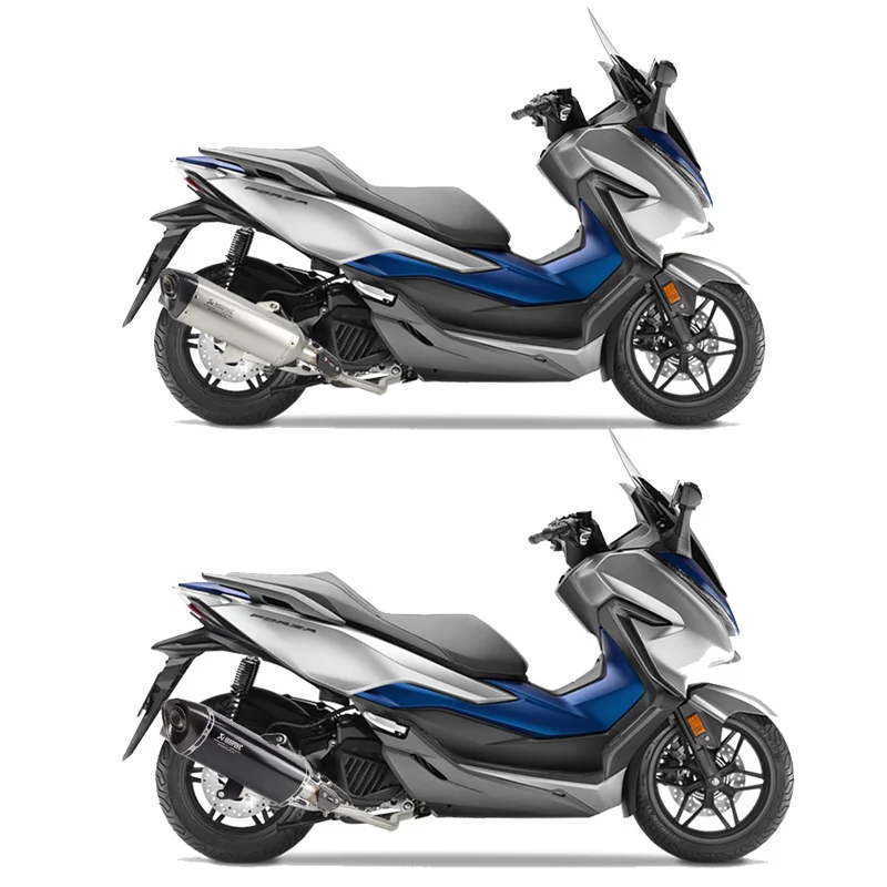 Forza 300, без шнуровки, мото rcycle, выхлопные глушители, полные выхлопные трубы Akrapovic escape moto для Honda Forza 300
