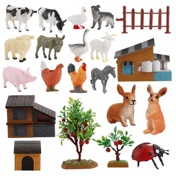 

1Set Lifelike Simulated Adorable Agritainment Decor Simulation Poultry House Model Poultry Model for Role-Play Decoration Teachi