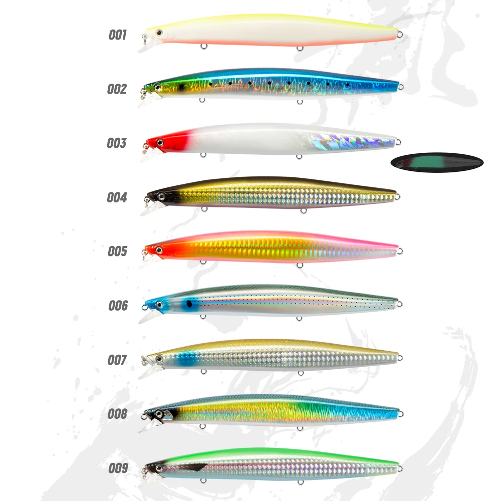 D1 New2021 Silent Lure Sea Fishing 163F 32G Floating Big Minnow160F Hard Lure of Bass Trout Luminous Long Casting Wobbler DT5002