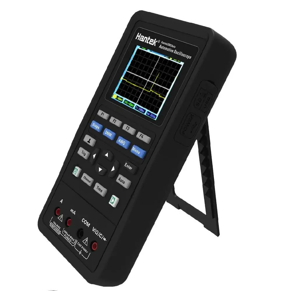  Portable oscilloscope HANTEK OSCILLOSCOPE 2D82 4 in 1 car tester Multimeter and Signal simulator fu