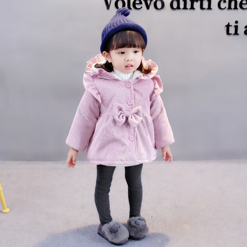 Western Style Baby Girls Cotton-padded Clothes Kids Warm Clothes New Style Winter Infant Brushed And Thick Cotton-padded Ja