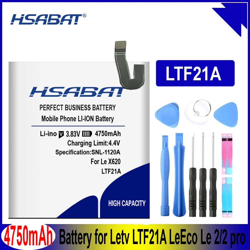 HSABAT LTF21A 4750 мА/ч, Батарея для Letv LeEco Le 2(pro) le 2S le S3 X528 X621 X625 X626 X20 X25 X620 X520 X522 X525 X526