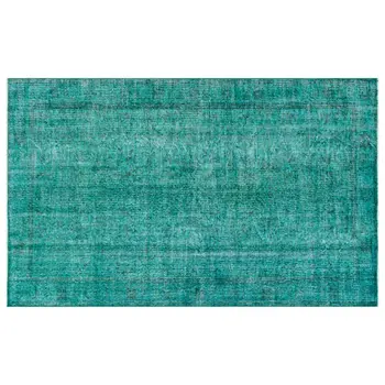 

Handmade Turquoise Vintage Overdyed Turkish Area Rug 165x264 Cm-5'5''X8'8''