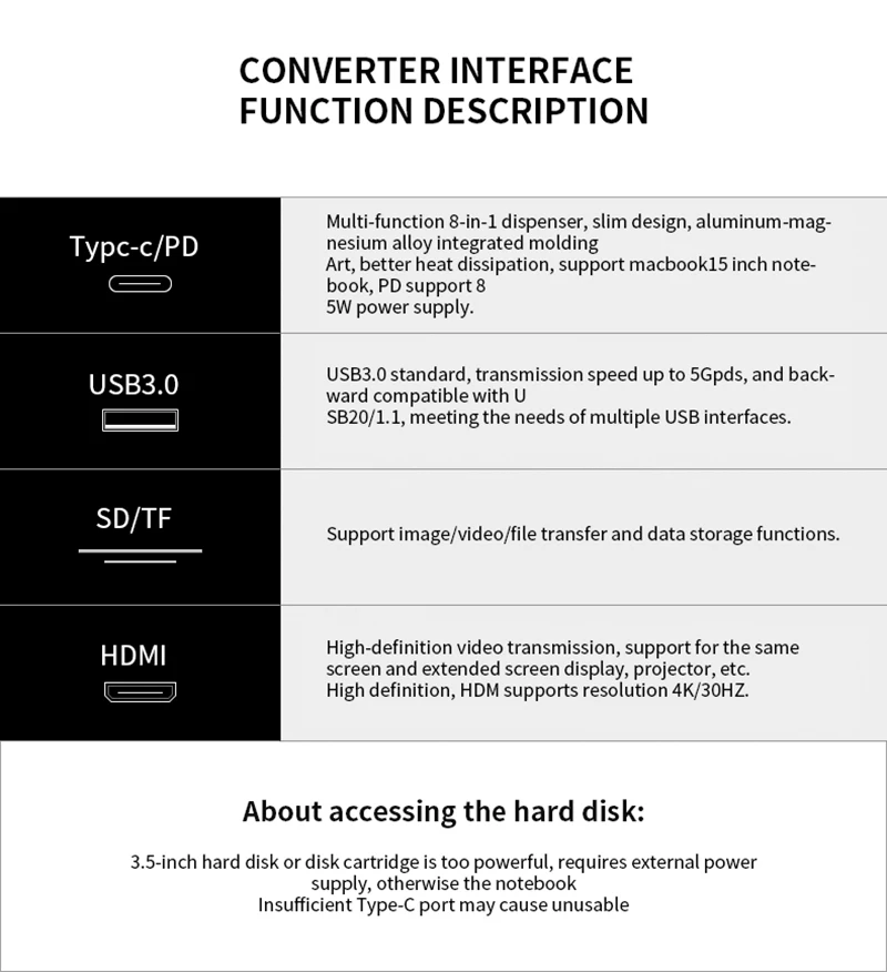 Usb-хаб C концентратор для MacBook Pro Аксессуары USB-C-Мульти USB 3,0 HDMI адаптер док-станция Тип C 3,0 сплиттер 3 порта type C концентратор