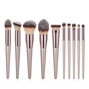 

Eyes Dancing Champagne Makeup Brushes For Foundation Powder Blush Eyeshadow Brush Concealer Lip Eye Cosmetics Beauty Tools