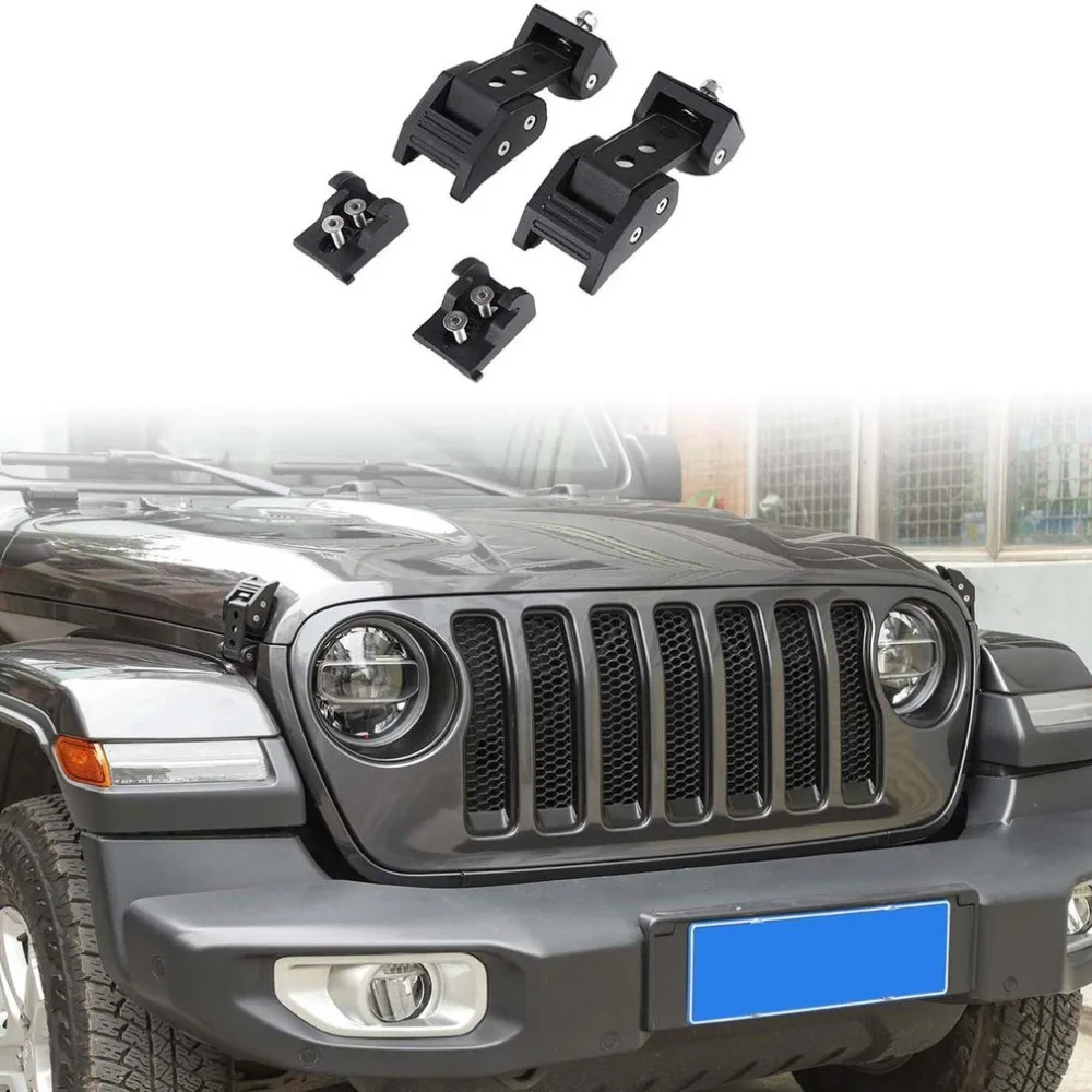 Для Jeep Wrangler Jl Jlu крышка замок Пряжка круглое отверстие автомобильный двигатель защелка крышки замок безопасности автомобильные принадлежности