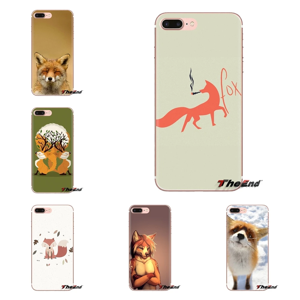 For Xiaomi Redmi 4 3 3S Pro Mi3 Mi4 Mi4i Mi4C Mi5 Mi5S Mi Max Note 2 funny fox Transparent Soft Cases Covers |