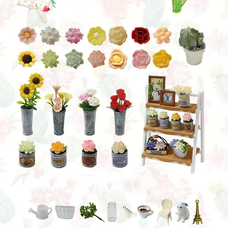 DIY Кукольный дом деревянная головоломка миниатюрный кукольный домик мебель набор игрушек подарки на день рождения набор Коробка Сборка Солнечный Зеленый кукольный домик игрушка