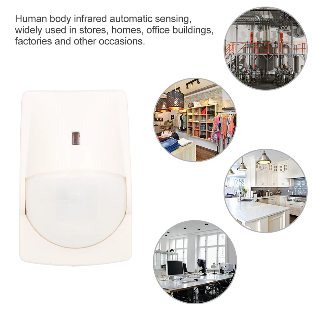 Проводной движения PIR Сенсор настенный Предупреждение реле сигнализации