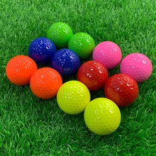 12 Pcs/Box Mini Novelty Driving Range Color Golf Balls Bulk Distance Practice Supplies